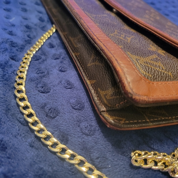 Price Drop!!! Authentic Louis Vuitton LV Cluch Pochette Dame GM Brown Monogram - Picture 7 of 14